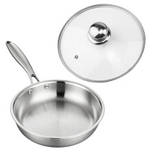 Corrosions Resistant Stainless Steel Skillets Nonstick-30CM