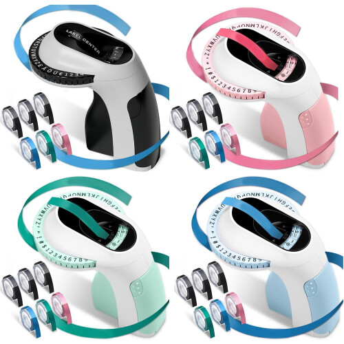 Labelling Device Portable Embossing Handheld Label Maker For Crafting And Labeling Easy To Use Compact 1