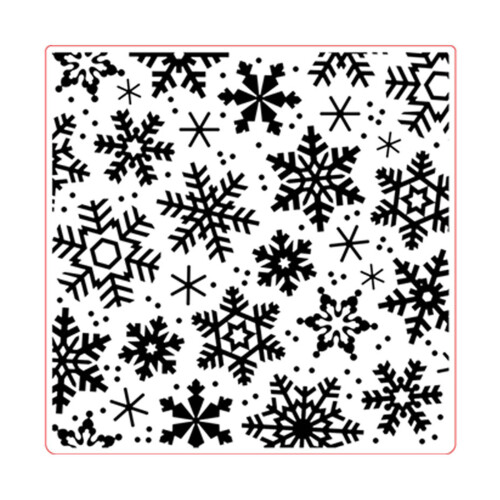 SnowflakTextured Embossing Folder Artistic Textured Templates