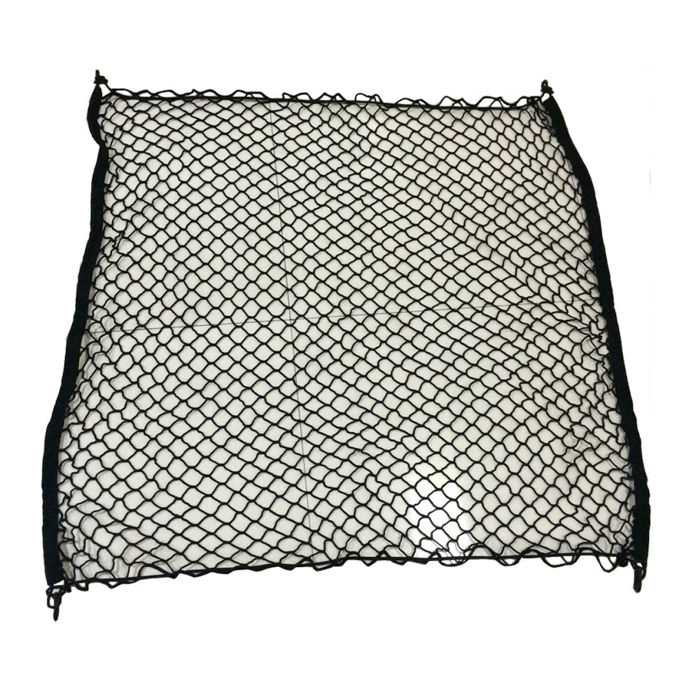 Universal Fit Elastic Cargo Net Car Trunk, Flexible And Stretchable Rear Cargo Organizer With 4 Hooks, Nylon Organizer Durable Constructed Strong 9190834197609