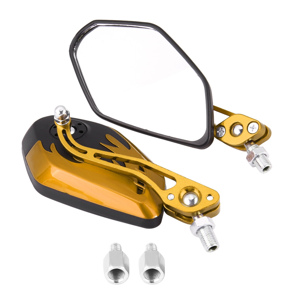 Sturdy Rustproof Aluminum Alloy Motorcycle Mirrors Weather Proof Design Universal Rear View Mirrors Shockproof Corrosion Resistant Easy Installation 9482828238826