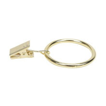 Decorative Curtain Clips For Elegant Interiors, Curtain Rings With Clips With Durable Plating, Drapery Rings With Slide Easily Feature For Heavy Drape