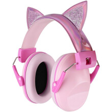 Kids Noise Reduction Ear Muffs Adjustable Children Earmuffs Pink, Noise Cancelling Headphones For Toddlers