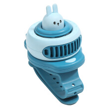 Cute Animal Shaped Fan With USB Rechargeable Battery Operated Adjustable Wind Speed Silent Operation For Kids Adults On The Go