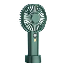 Mini ventilateur portable rechargeable USB, format compact, ultra silencieux, 5 vitesses, longue autonomie, vitesse de ventilation réglable,