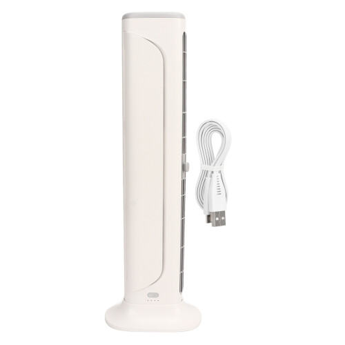 Compact Bladeless Fan Soft Wind Delivery Quiet Operation Tower Fan For Dormitory Office With Bladeless Design And Adjustable Angle