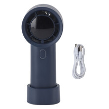 Ventilateur portatif à moteur sans balais avec vitesse de ventilation réglable, batterie rechargeable, affichage numérique, fonctionnement