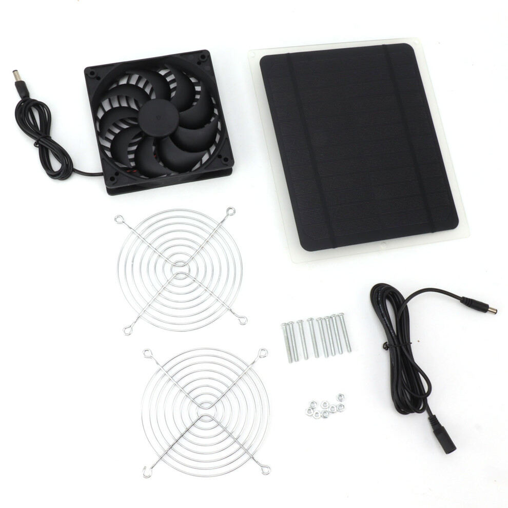 Odor Removal Solar Powered Fan For Kitchen Waterproof Solar Panel High Efficiency Solar Cells Portable Air Extractor Wall Mounted Energy Saving Easy I 9468298007209