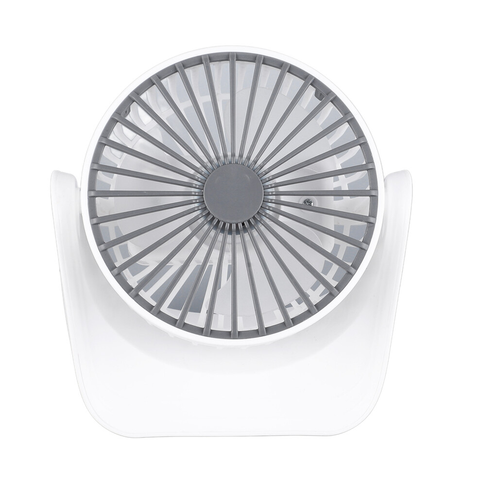 Portable Mini Desk Fan 1200Mah Usb Rechargeable 3-Speed 360 White 8461375433275