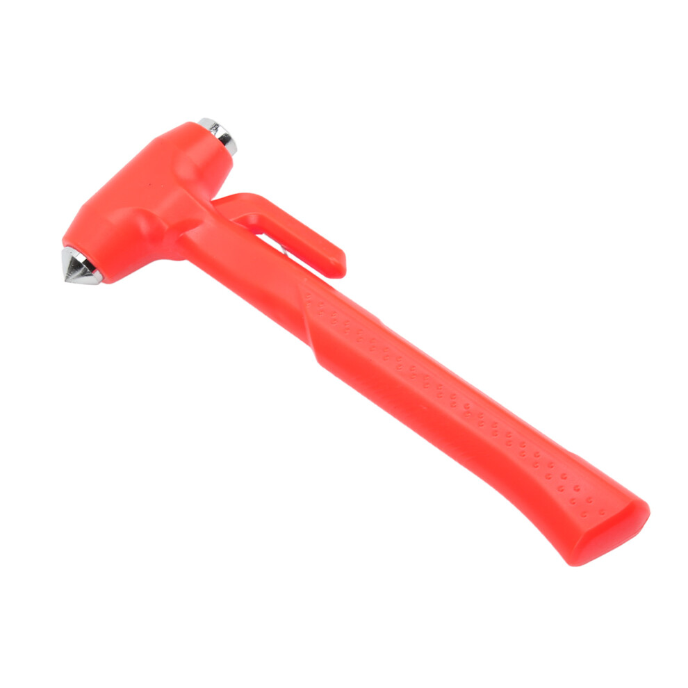 Car Safety Hammer With Belt Cutter & Glass Breaker, 230X80mm, Red 4971375863551