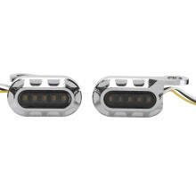 LED-Blinker für Motorräder, Mini-Lenkerblinker, Blinker mit Wechselschaltung, universelle Kompatibilität, helles Gelb, korrosionsbeständig,