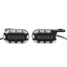 LED-Blinker für Motorräder, Mini-Lenkerblinker, Blinker mit Wechselschaltung, universelle Kompatibilität, helles Gelb, korrosionsbeständig,