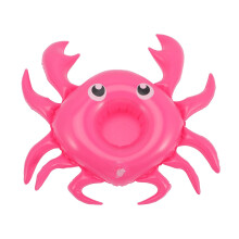 4 Inflatable Drink Holders for Pool, Cartoon Cup Holders for Beach Parties and Summer Events, Stable, Waterproof, Easy to Use, Pink Storage.