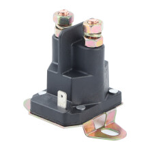 Relais de solénoïde de démarreur pour tracteur de pelouse, solénoïde de démarreur 12 V avec 3 bornes et support de montage horizontal,