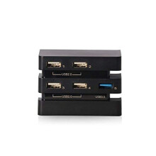 USB 2.0 3.0 Hub Host Port Expansion Adapter for Sony PlayStation 4 PS4 Pro Console