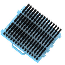 Multifunctional pet massage brush, massage brush, horse washing tool for skin, blue