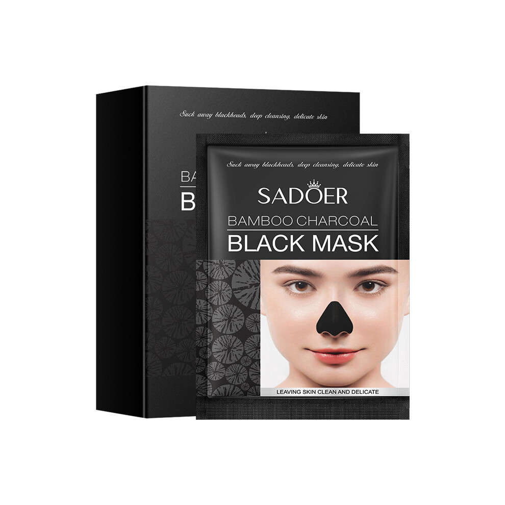 (6gÃ10 pieces) Bamboo Charcoal Blackhead Absorbing Nasal Mask SADOER T Zone Care Box