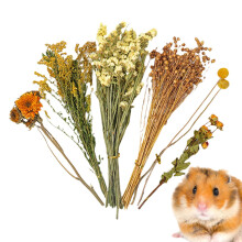 Flower Hamster Bedding, Dried Flower Small Animal Decor, Natural Hamster Cage Bedding For Hamsters And Gerbils
