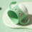 Kids Toothbrush Cup, Dinosaur Toothbrush Cup, Double Handle, Green 1Pack 4