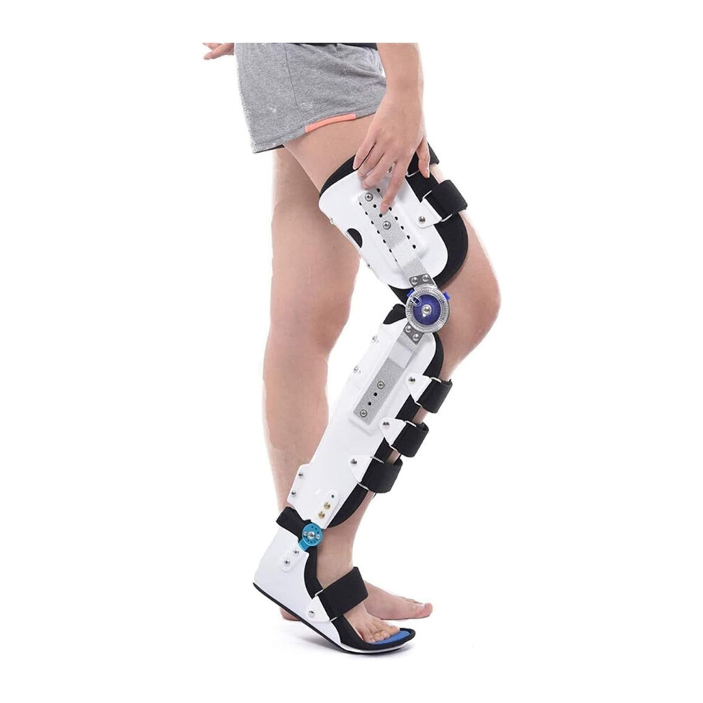 Hip, knee, ankle orthosis â KX1, rigid brace for femoral fractures, rehab stabilizer (right leg) Medium