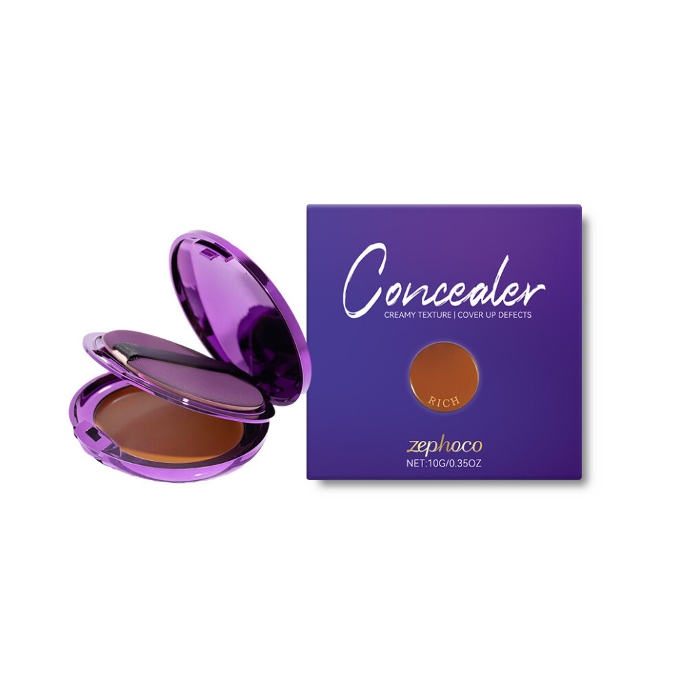 Dark (10G, Skin Tone) Concealer Disc Series Makeup Concealer Long-Lasting Concealer Tattoo Spots Portable Matte Design