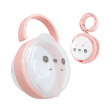 Panda Design Storage Box with Dust Cover, Portable Accessories for Travel, pink