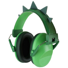 Noise Reduction Earmuffs For Kids Toddler Teens Adjustable Headband Green Dinosaur Hearing Protectors Lightweight