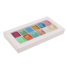 Glitter Aquarellfarbe Feste Verpackung Metall