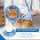 Waterproof Cat Collar Protective ECollar for PostSurgery and Wounds, Soft, Blue, Size S 2