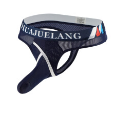 Trunks Men's Thong Low Waist Underwear Mesh Breathable Soft Blue XL