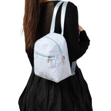 Travel Backpack Multifunctional Compartments-light blue