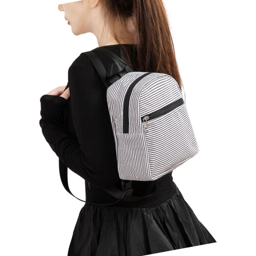 Practical Bubble Gauche Backpack Comfortable Shoulder-Black
