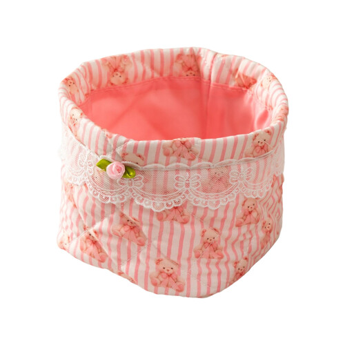 Korean Style Foldable Storage Bin Multipurpose-rosette bear