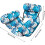 Hammock Pool Float  Inflatable Lounger with Backrest, Raft Drifter for Lake Swimming Blue 3