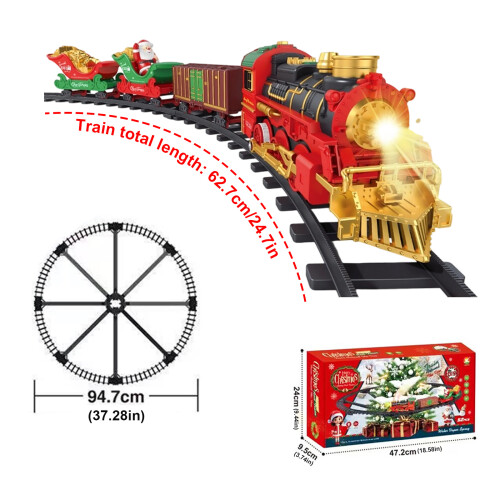 Ensemble de train de Noël suspendu – Train jouet sous l'arbre-1 2