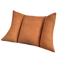Oreiller de soutien lombaire orthopédique, coussin-orange foncé1