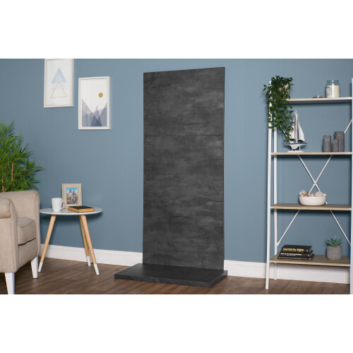 Acantha x3 Tile & Hearth Set in Slate Venetian Plaster Effect 2