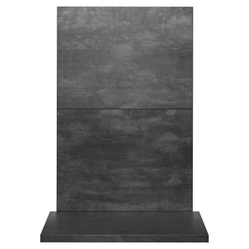 Acantha x2 Tile & Hearth Set in Slate Venetian Plaster Effect 1