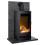 Acantha Tile & Hearth Set in Slate Effect with Horizon Stove & Angled 2
