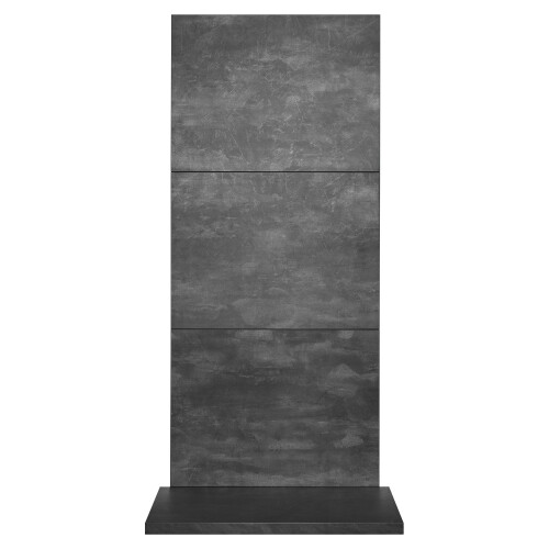 Acantha x3 Tile & Hearth Set in Slate Venetian Plaster Effect 1