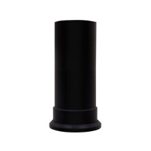 Adam Short Decorative Straight Stove Pipe in Black