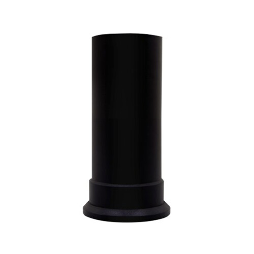 Adam Adam Short Decorative Straight Stove Pipe in Black