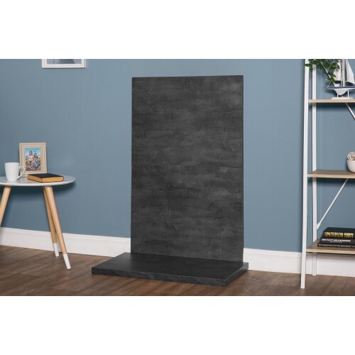 Acantha x2 Tile & Hearth Set in Slate Venetian Plaster Effect 2
