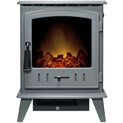 Adam Adam Aviemore Electric Stove in Grey Enamel