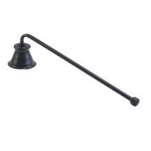Candle Snuff Tobacco Tool, Candle Snuffer, Wick Trimmer Cover, Metal Material, 7.7 Inch Long, Extinguishing Candle Flame, Black