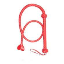 Red Leather Whip Flogger BDSM Toy for Adults, Sex Whip for Women, Adult Sex Toy