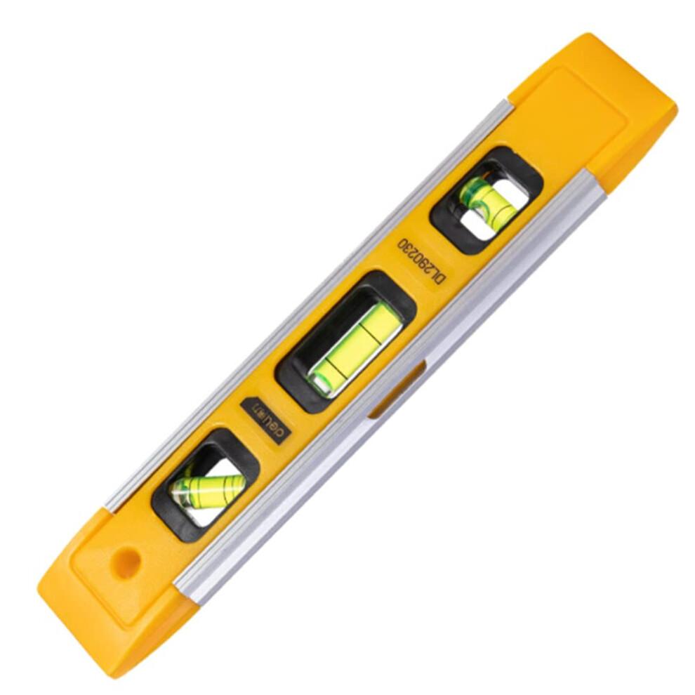 Magnetic Edge Spirit Level 9 Inch 230Mm Torpedo Line Ruler Bubble Level Accuracy Lightweight Diy Tool 9365049768221