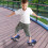 Skateboard for Boys Beginner Skateboard Portable Deck Split Deck No Drift Wheels Teens 4