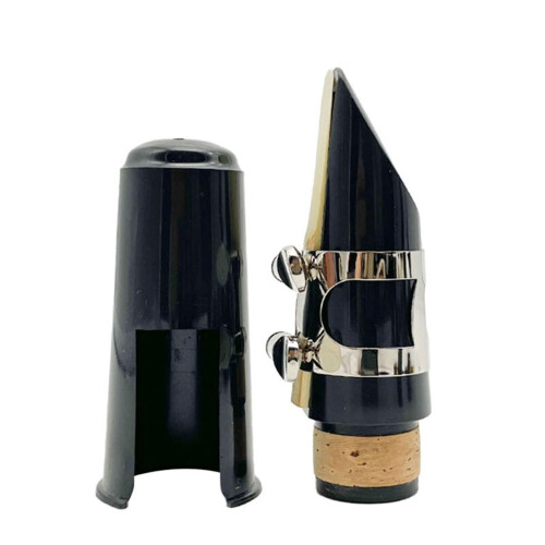 Clarinet Accessory Sets for Bb Clarinet with Mouthpiece Cap, Ligature, Reed (Silver)