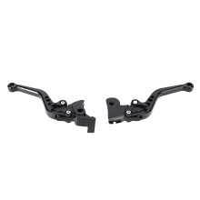 Aluminiumlegierung Motorrad Brems- und Kupplungshebelset für Classic Reborn 350 & Super Meteor 650 Schwarz